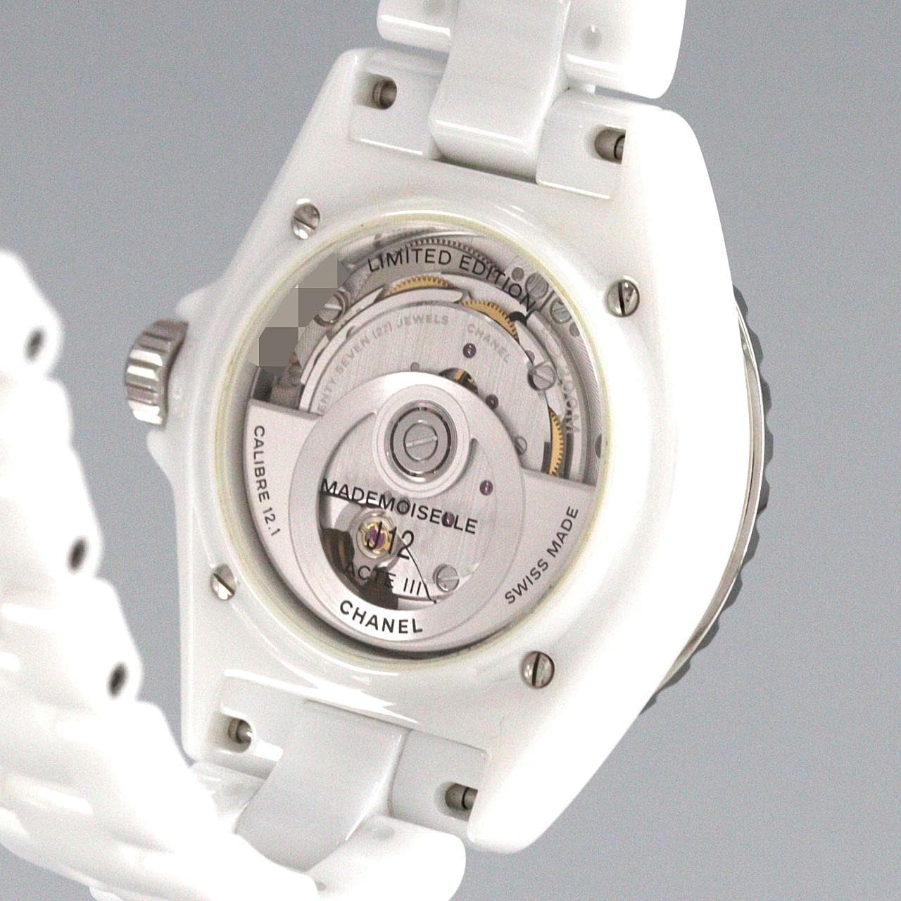 シャネル マドモアゼルJ12ラパウザ 38mmセラミック LIMITED H7481 セラミック 自動巻