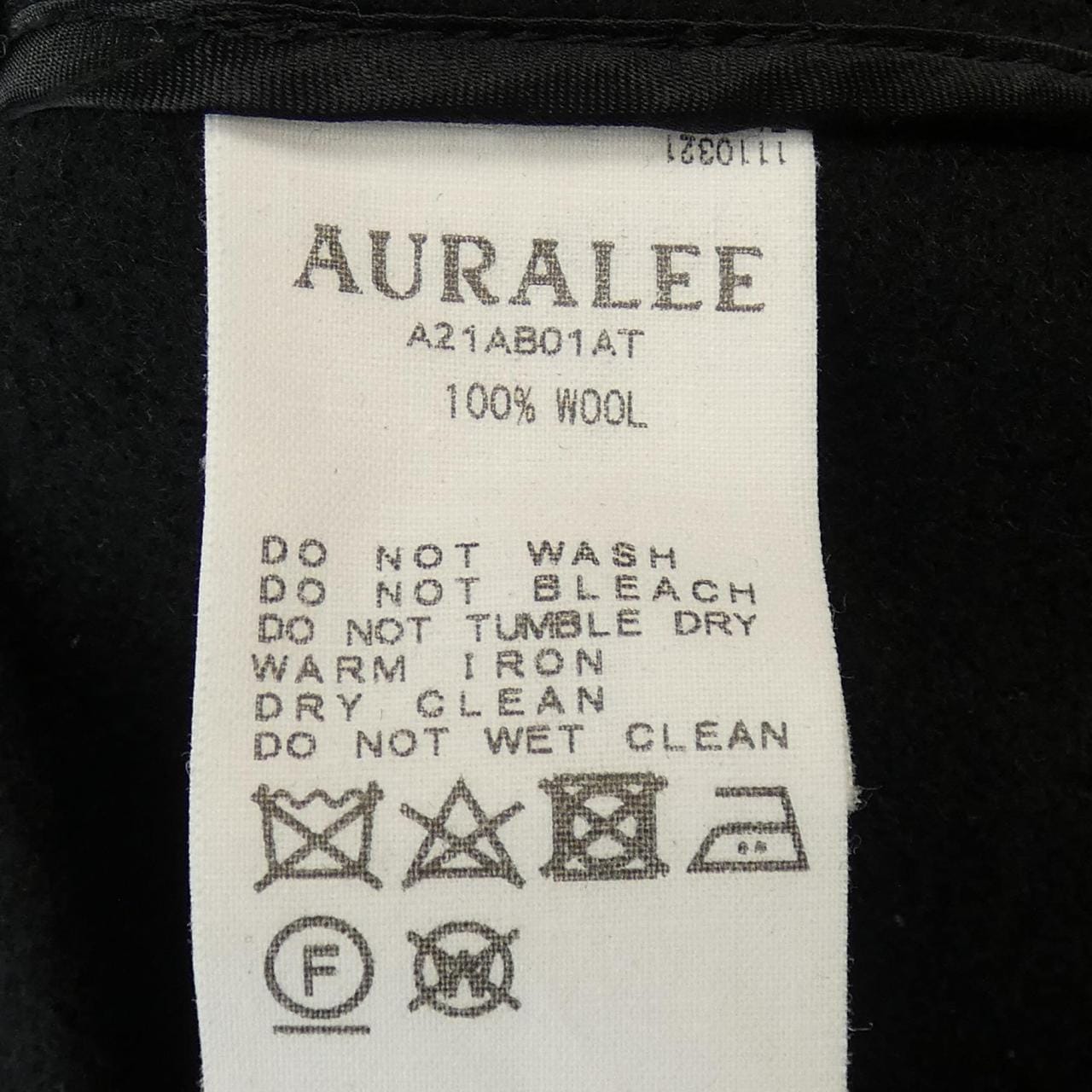 オーラリー AURALEE A21AB01AT ジャケット