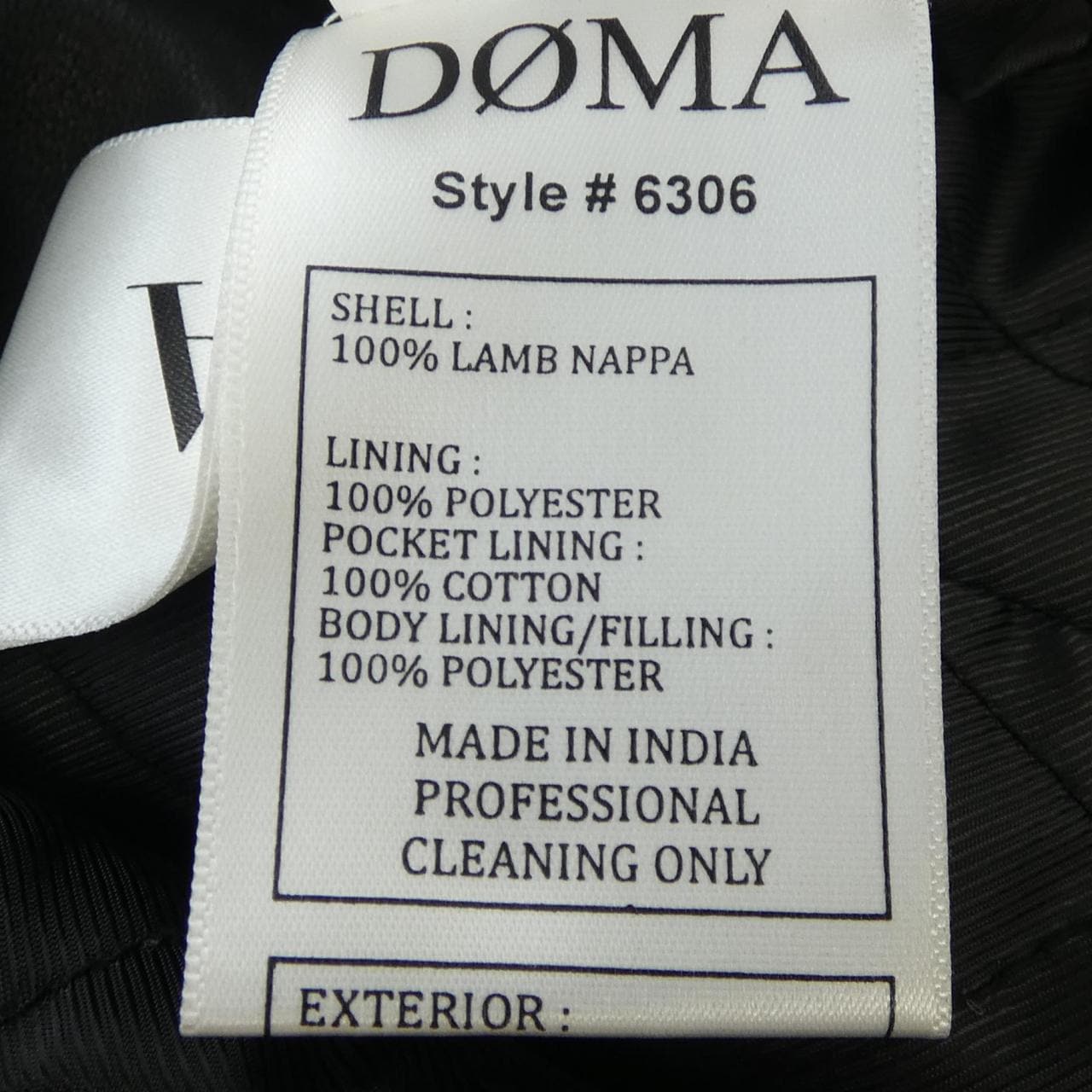 ドーマ DOMA レザーライダースジャケット