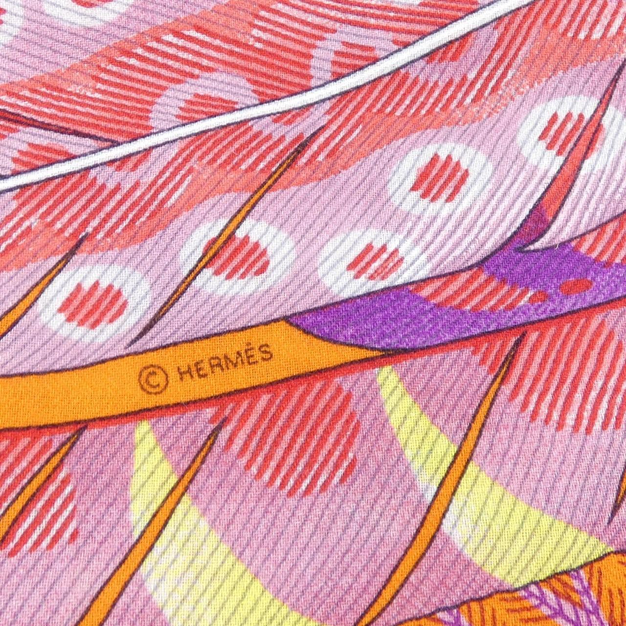 エルメス HERMES PLUMES EN FETE H243433S カレジェアン140 ショール