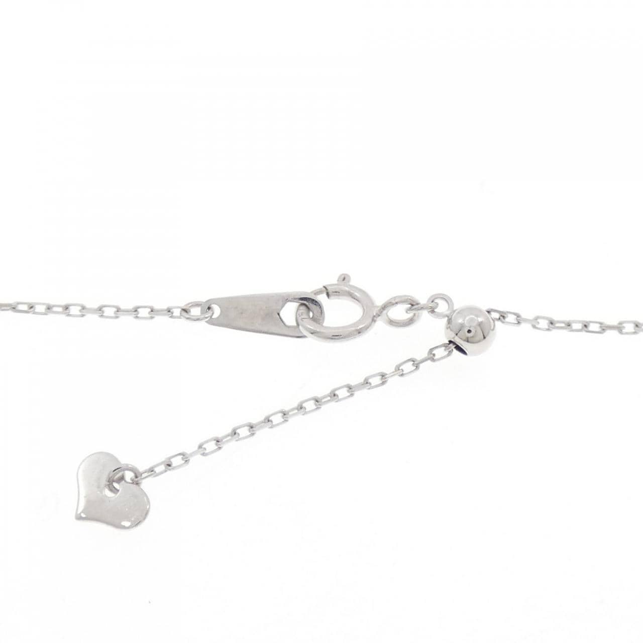 K18WG heart Diamond necklace 0.50CT