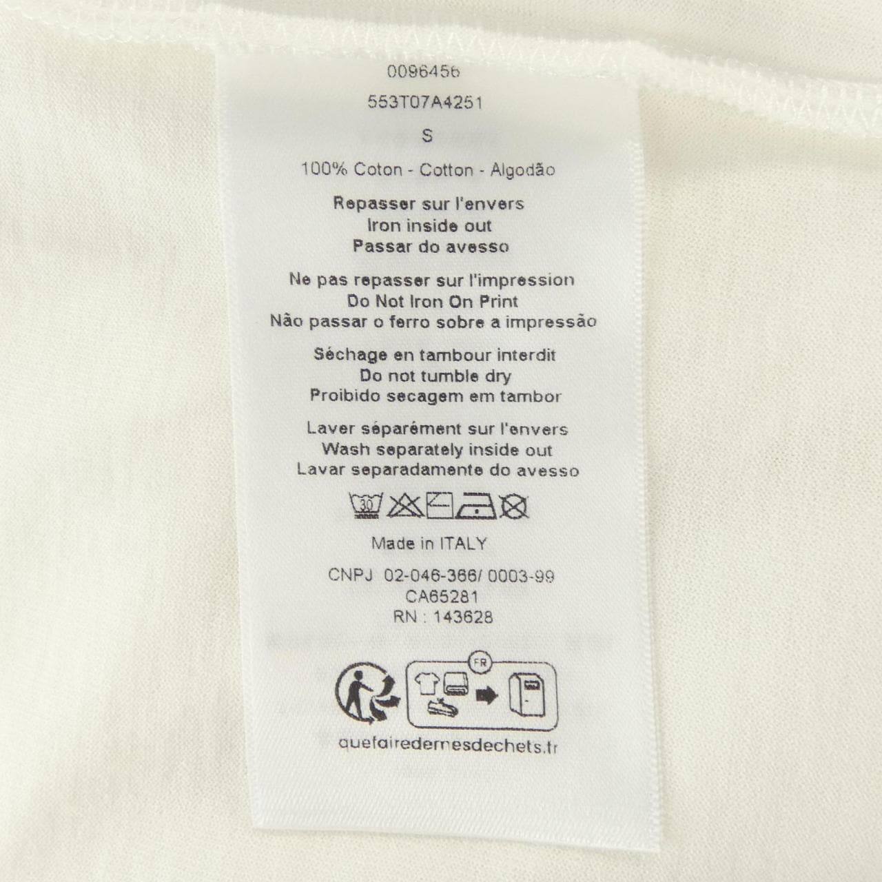 クリスチャンディオール CHRISTIAN DIOR 553T07A4251 Tシャツ
