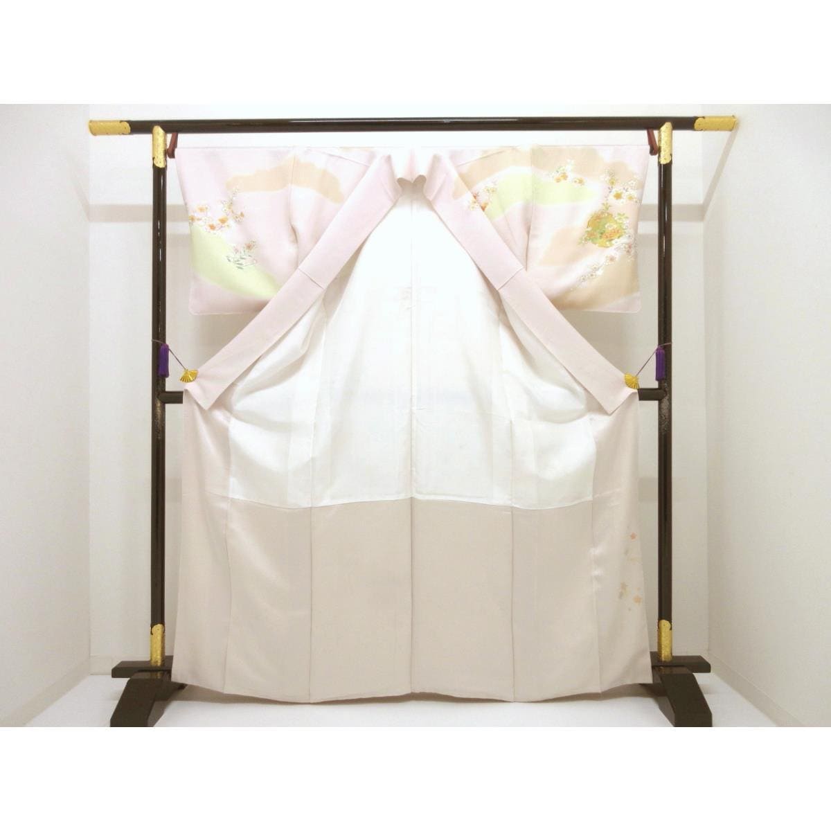 【未使用品】訪問着　友禅金彩加工