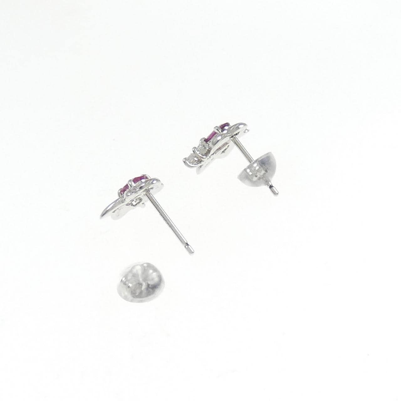 PT ruby earrings 0.42CT