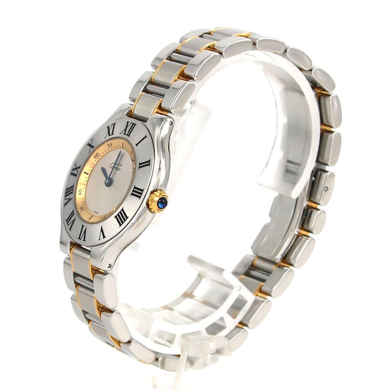 カルティエ マスト21LM コンビ W10074R6 SSxYG クォーツ