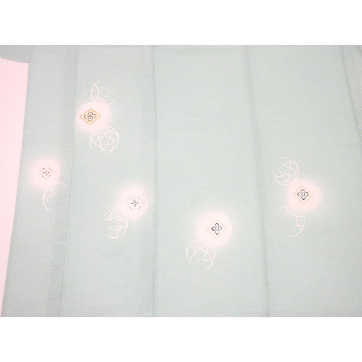 【未使用品】単衣　駒絽訪問着　刺繍入り