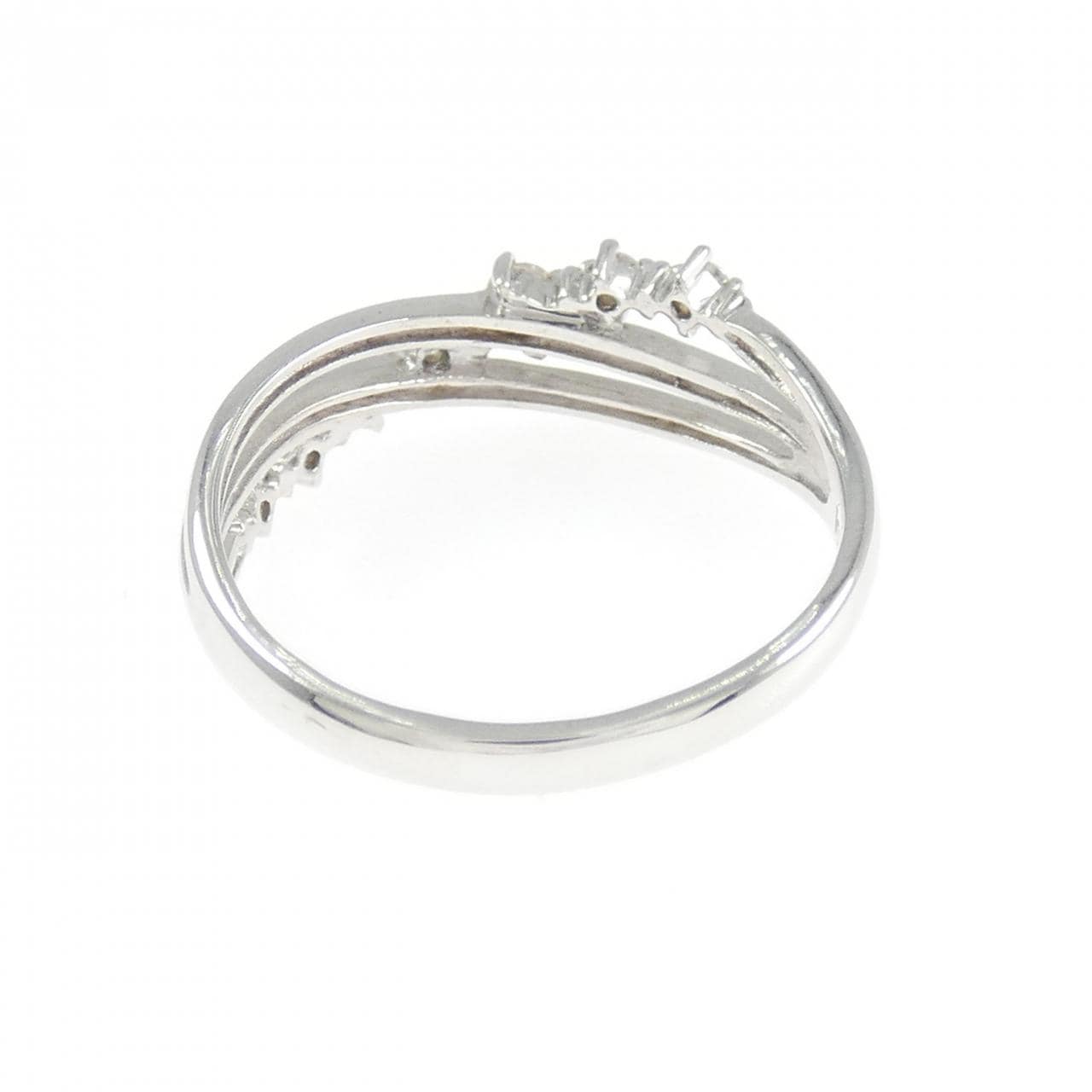 K10WG ダイヤモンド リング 0.15CT