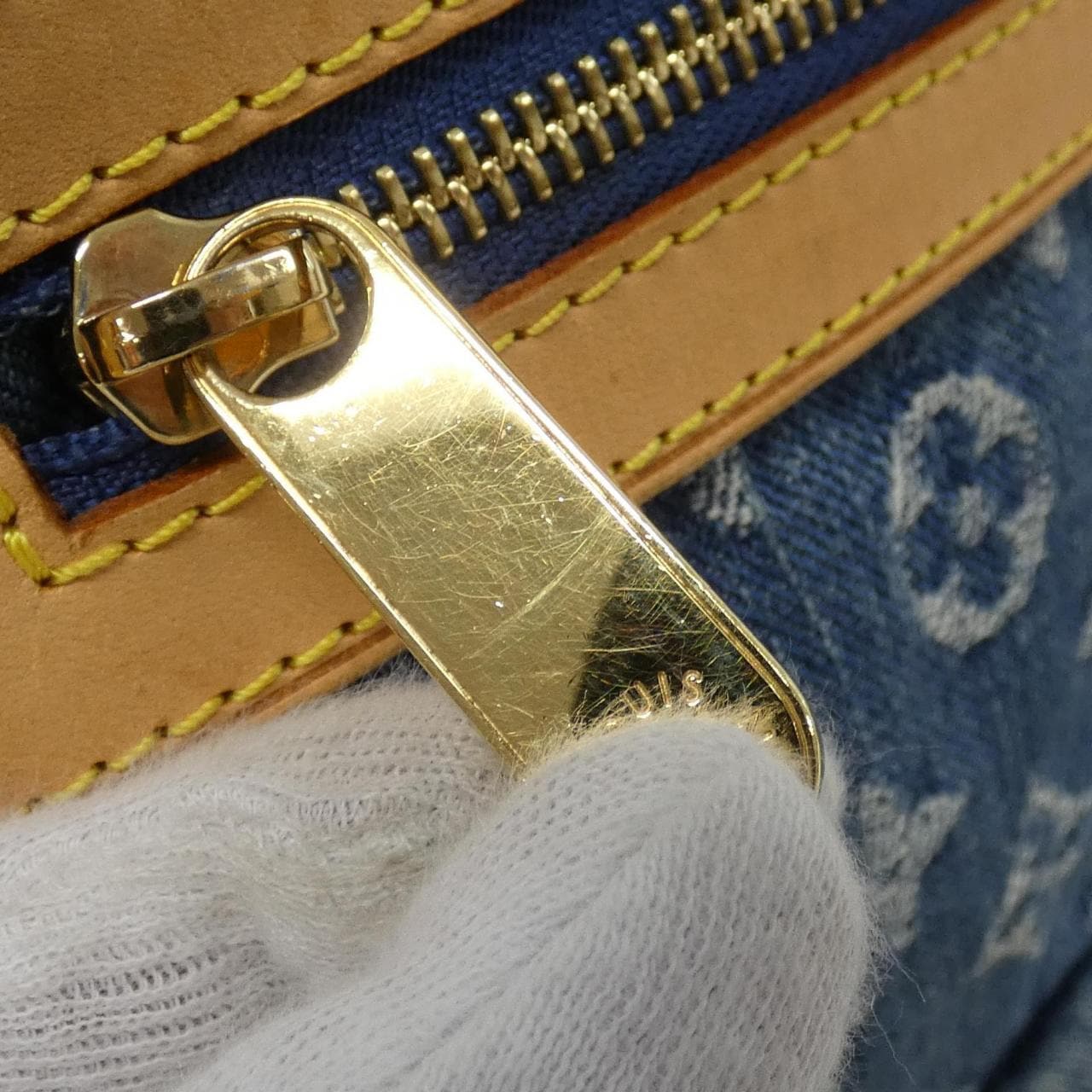 ルイヴィトン モノグラム デニム バギー GM M95048+J54316 ショルダーバッグ