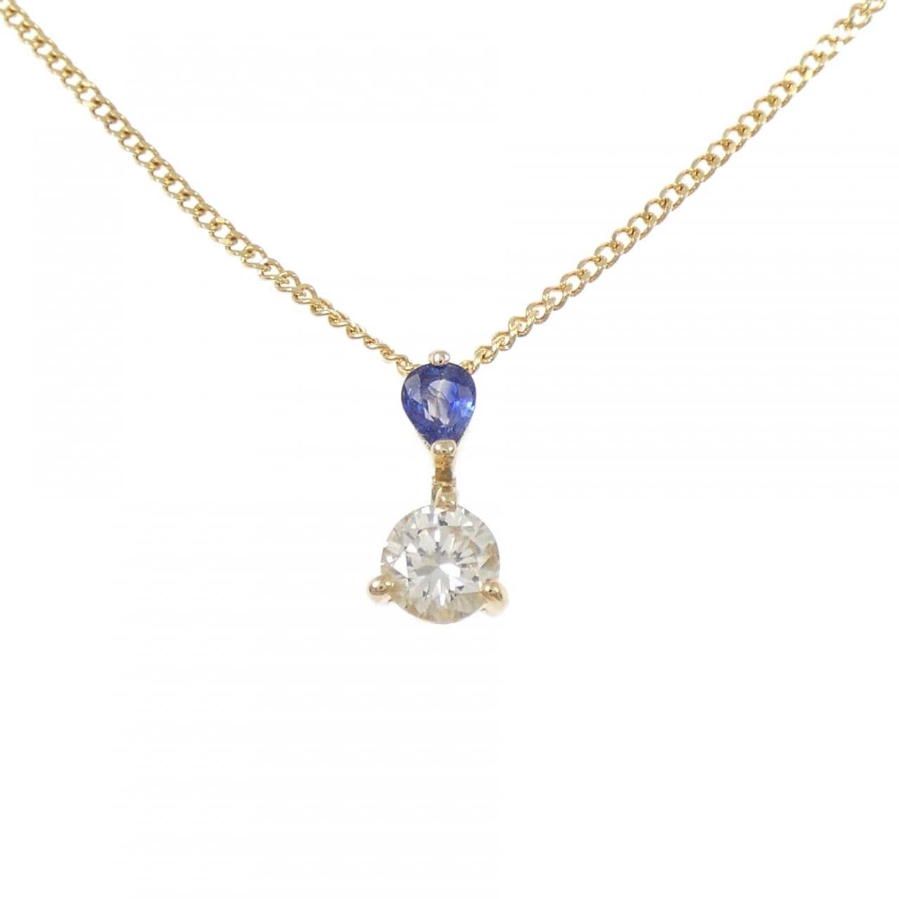 K18YG サファイヤ ネックレス 0.31CT