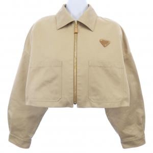 プラダ PRADA キャメルヘアブルゾンジャケット トライアングルロゴ P536O SOOO 10YP ジャケット
