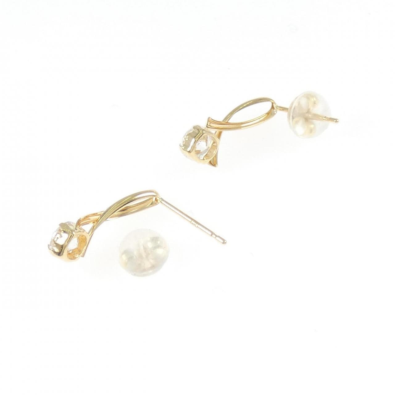 K18YG キュービック ピアス