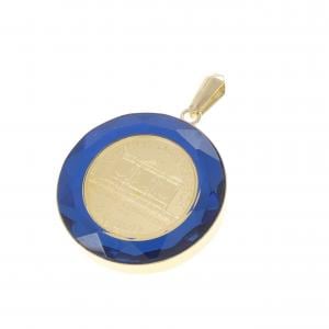 K18YG(枠) コイン ペンダント