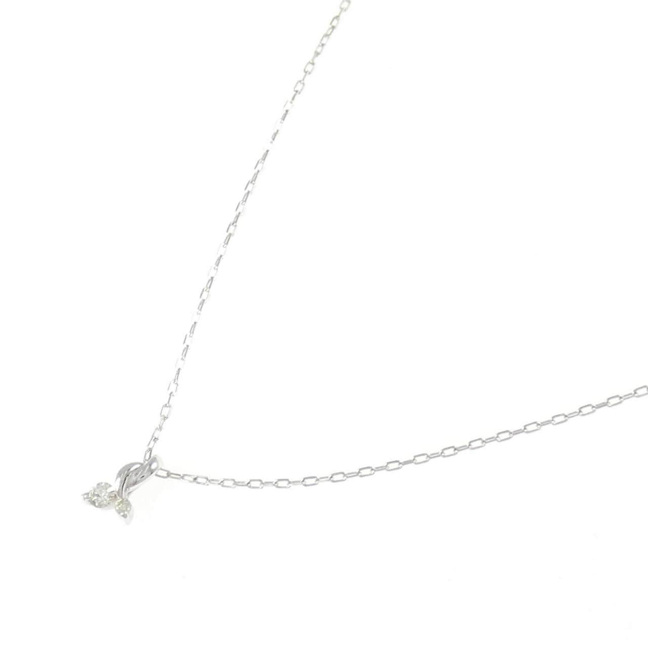 K18WG ダイヤモンド ネックレス 0.05CT
