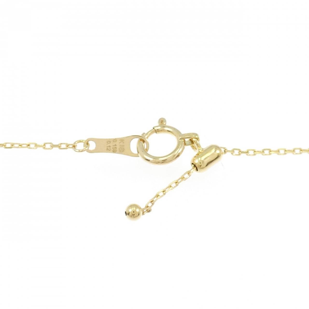 K18YG ダイヤモンド ネックレス 0.159CT