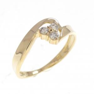 K18YG ダイヤモンド リング 0.1CT