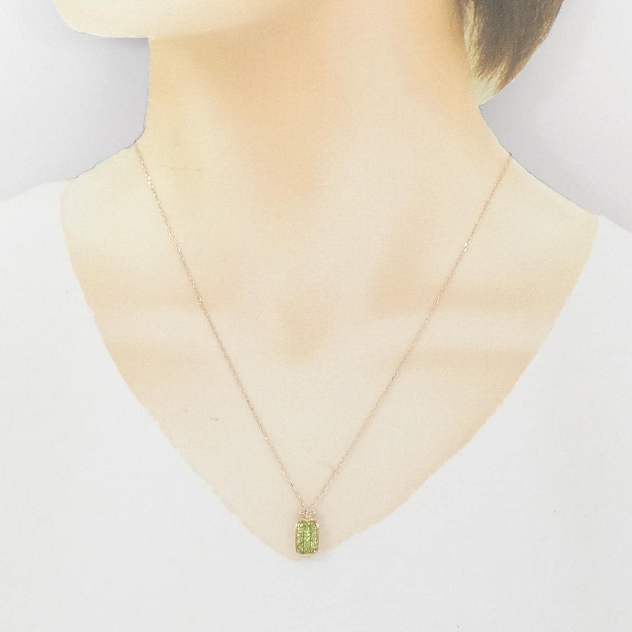 K18PG Sapphire Necklace 0.83CT