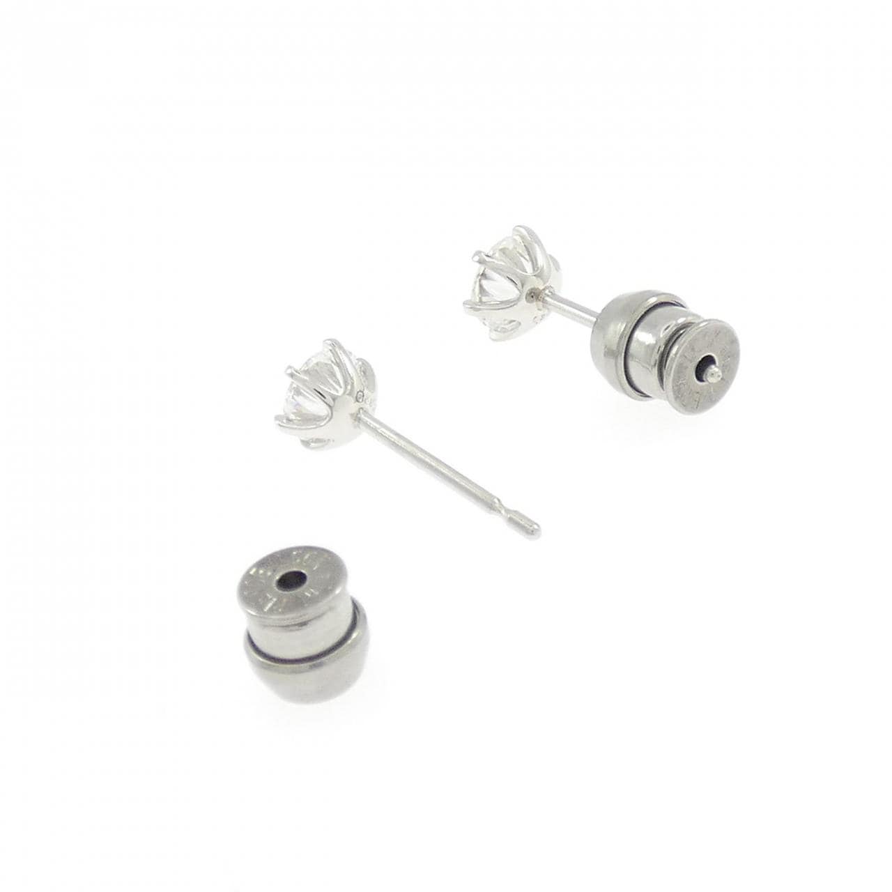 【リメイク】PT900/ST ダイヤモンド ピアス 0.329CT 0.339CT D-E VS2 EXT-VG