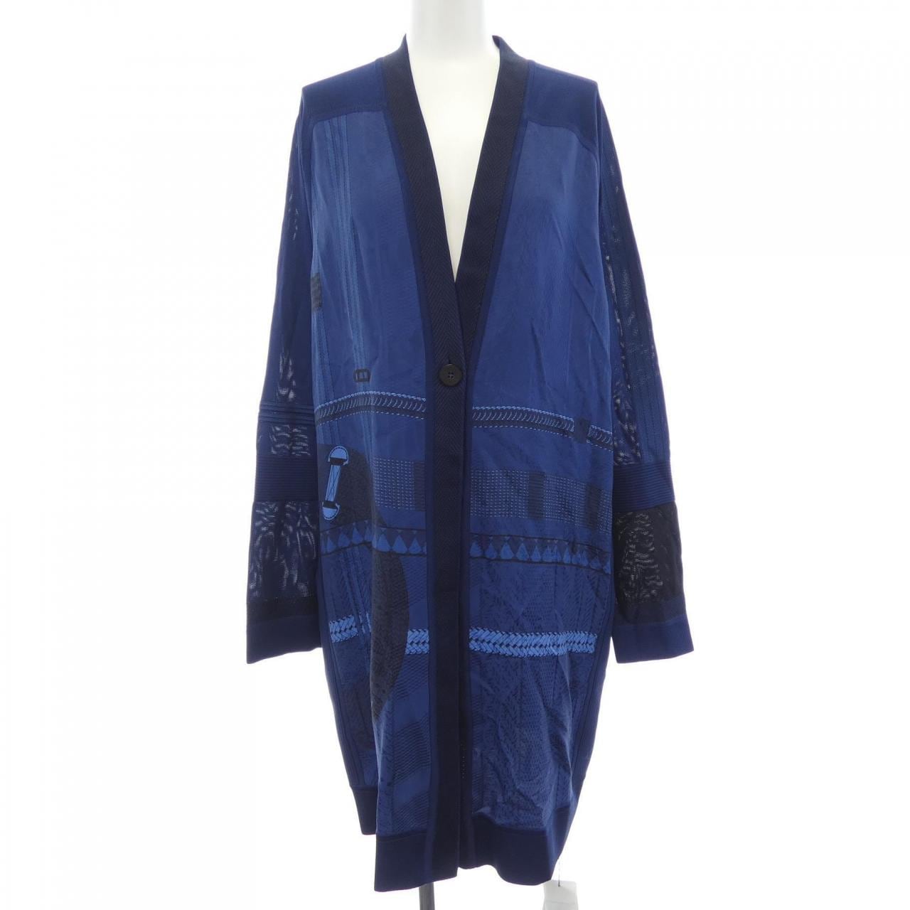 エルメス HERMES DRESSAGE TRESSAGE 5H2806DW ツイルレーヌ ロングカーディガン