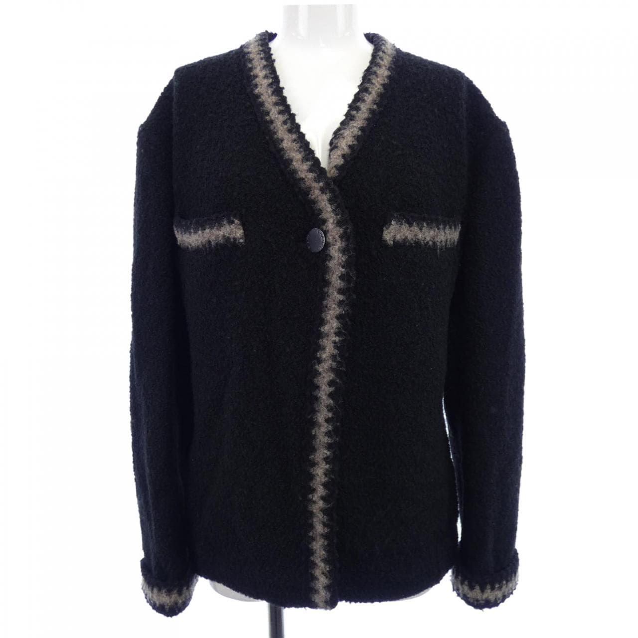 【ヴィンテージ】シャネル CHANEL P12151V06883 98A ノーカラージャケット
