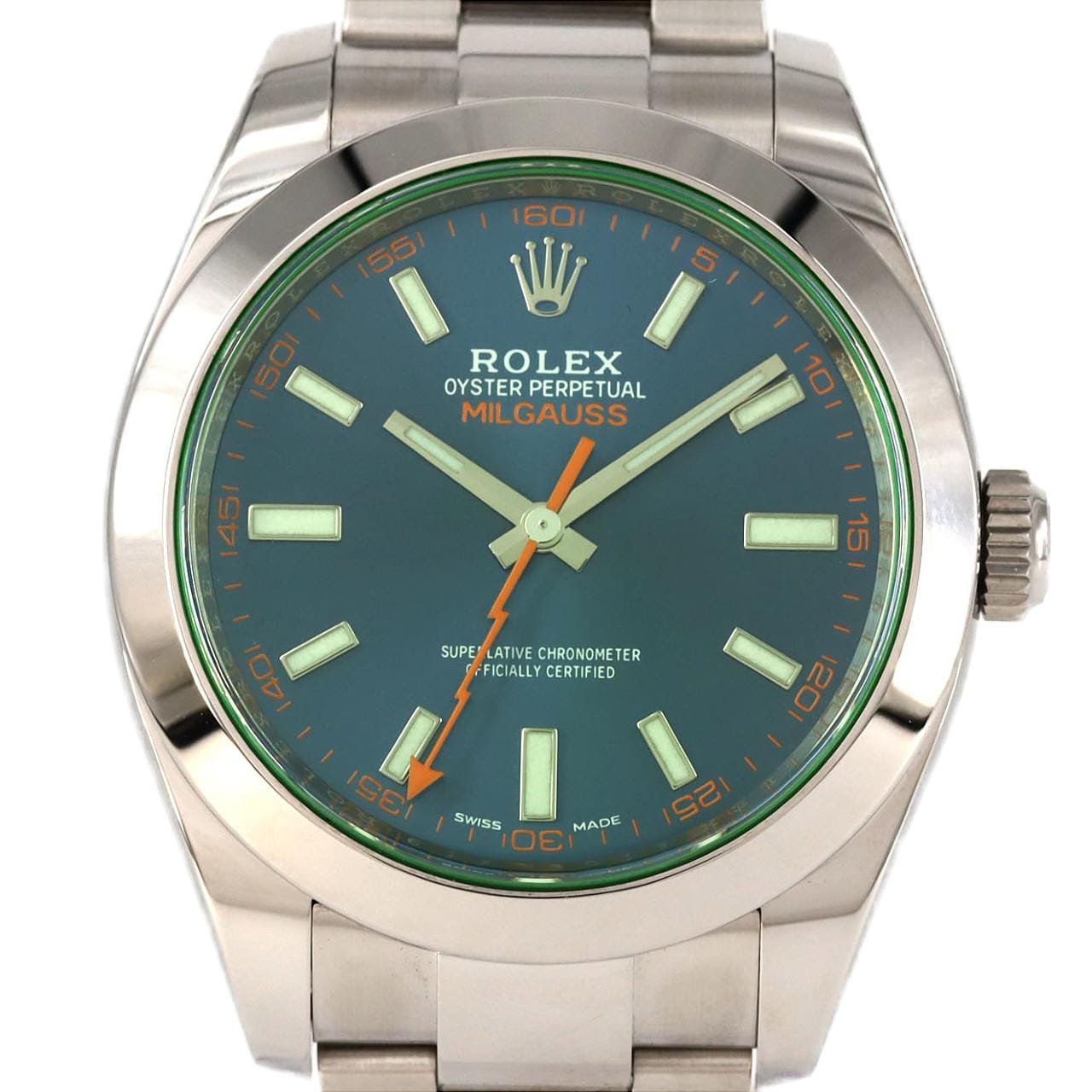 ロレックス ミルガウス 116400GV SS 自動巻 ランダム番
