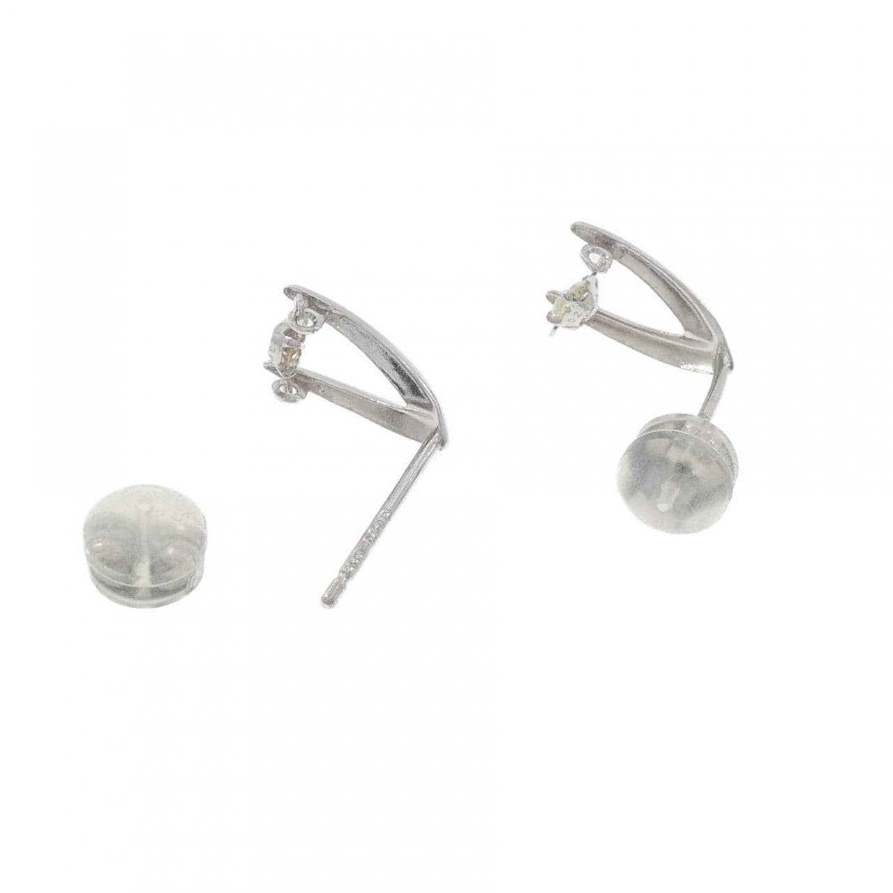K18WG ダイヤモンド ピアス 0.20CT