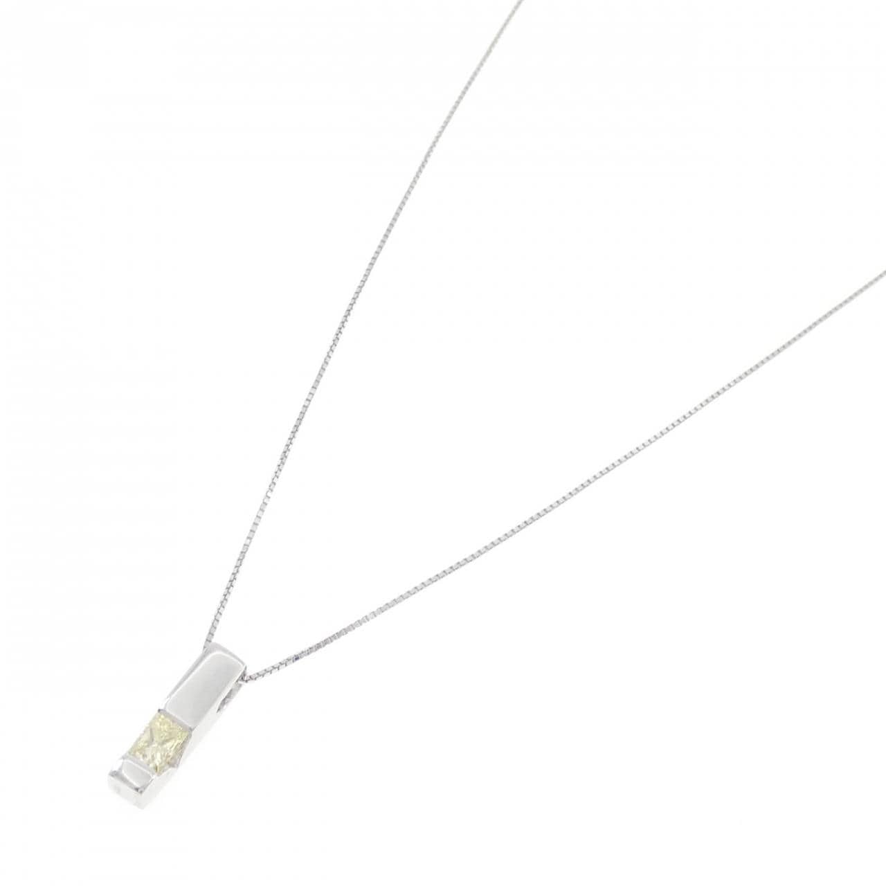 K18WG ダイヤモンド ネックレス 0.27CT