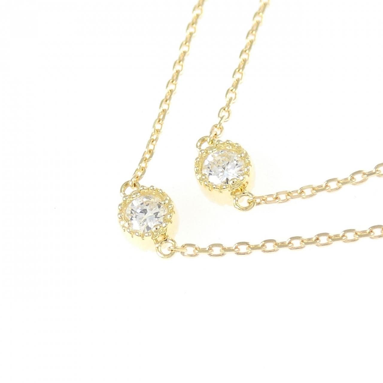 K18YG ダイヤモンド ネックレス 0.50CT