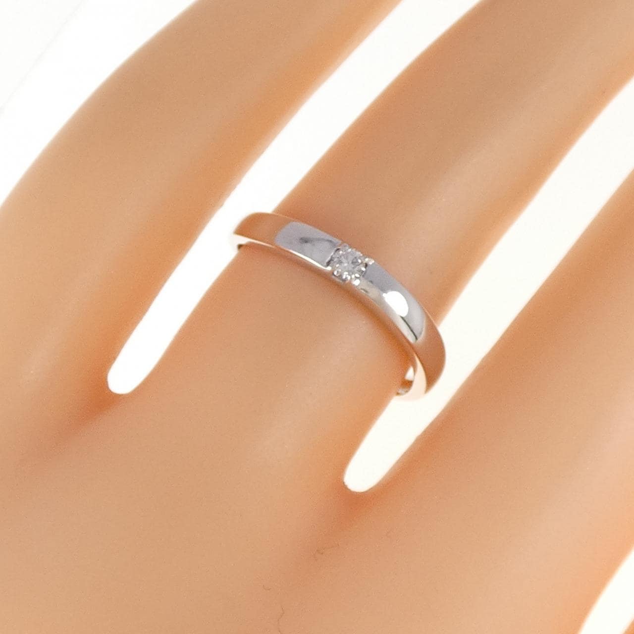 K18WG ダイヤモンド リング 0.05CT