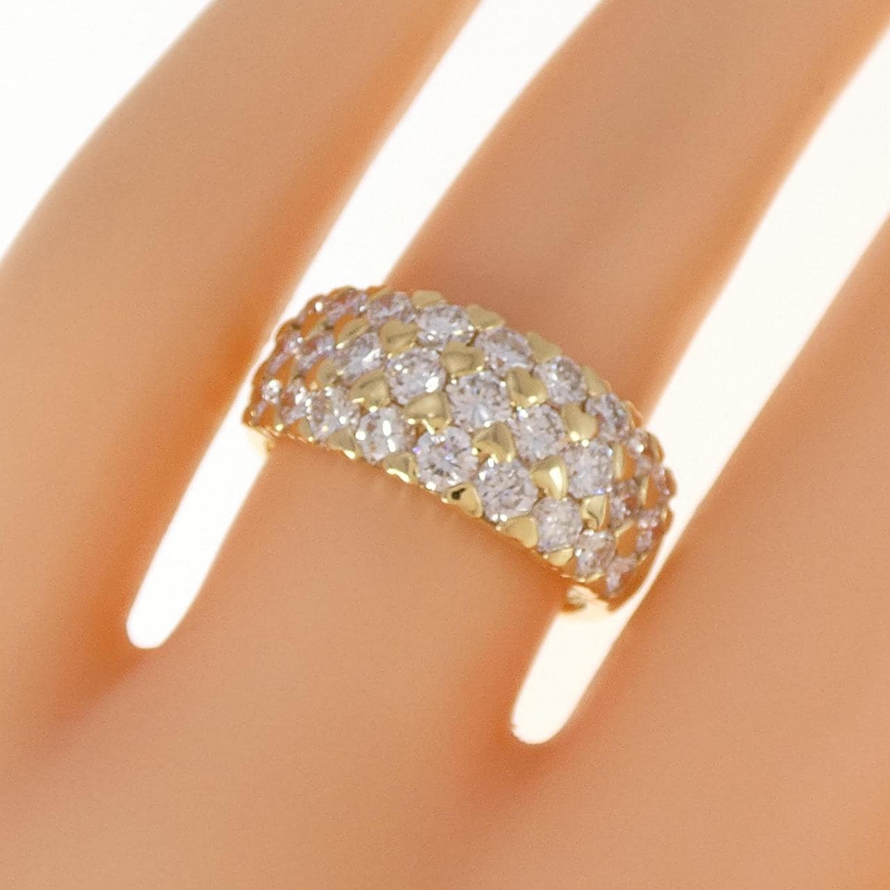 K18YG ダイヤモンド リング 1.91CT