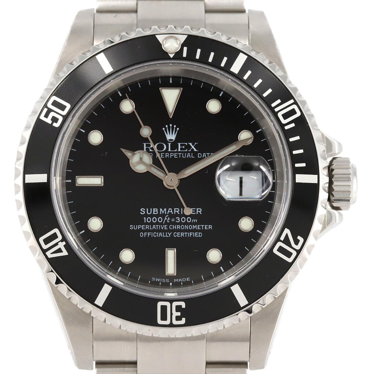 ROLEX Submariner Date 16610 SS自動上弦Y number