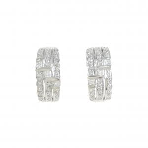 K18WG ダイヤモンド ピアス 0.62CT