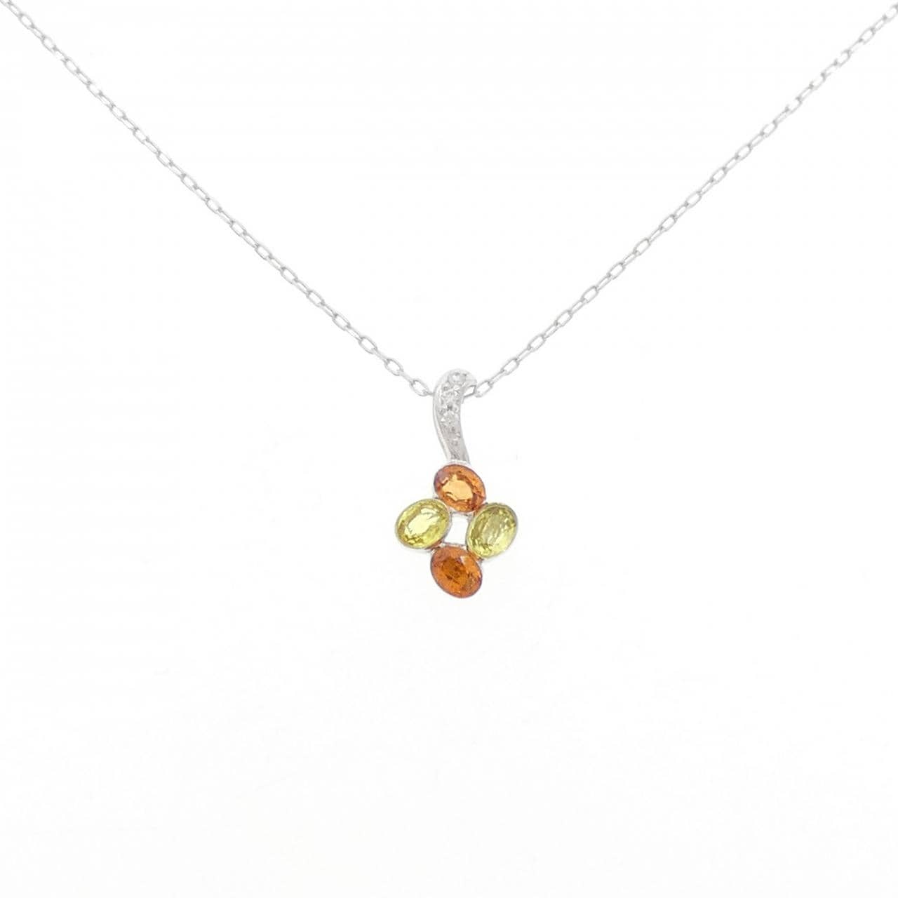 K18WG サファイヤ ネックレス 0.60CT