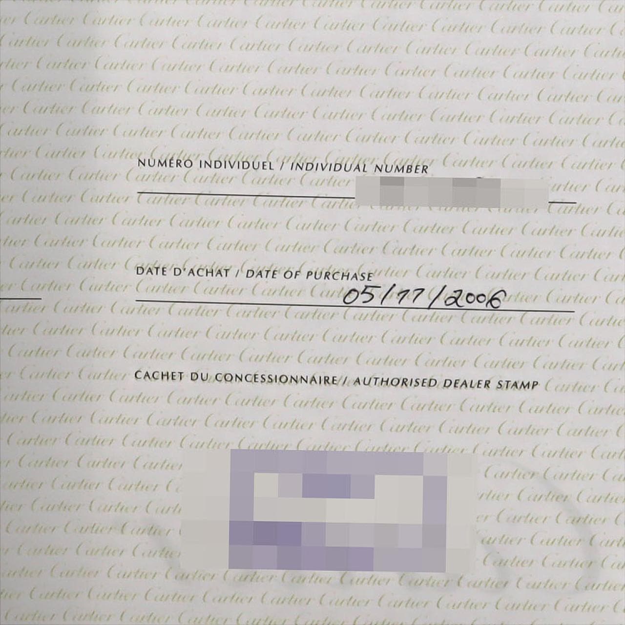 カルティエ タンクフランセーズSM YG/D･ブレスハーフD WE1001RC YG クォーツ