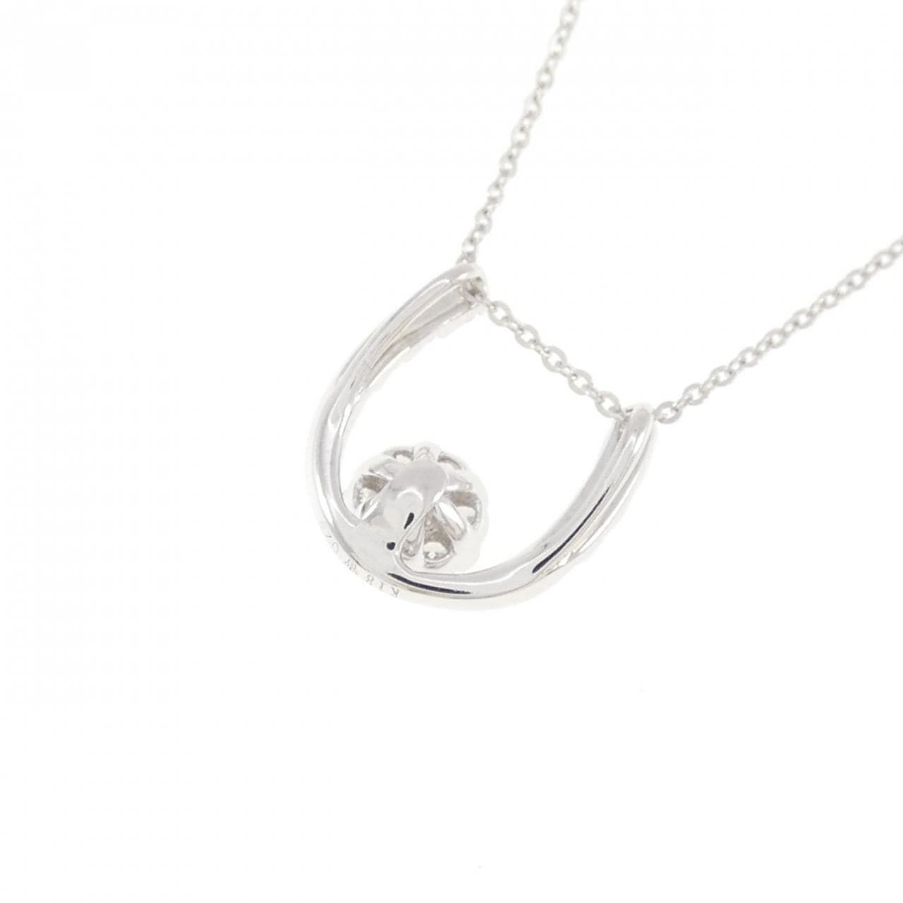 K18WG ダイヤモンド ネックレス 0.23CT