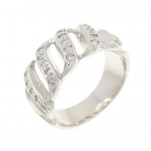 K18WG ダイヤモンド リング 0.25CT