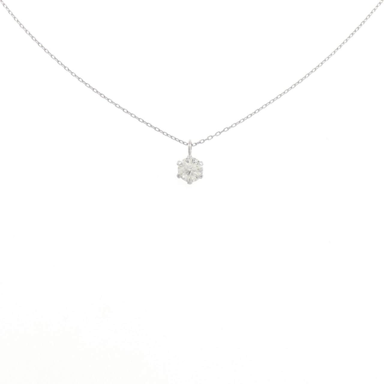 PT900/PT850 ソリティア ダイヤモンド ネックレス 0.3CT