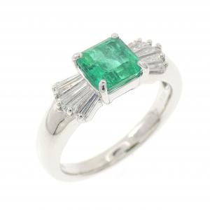 PT900 エメラルド リング 0.77CT