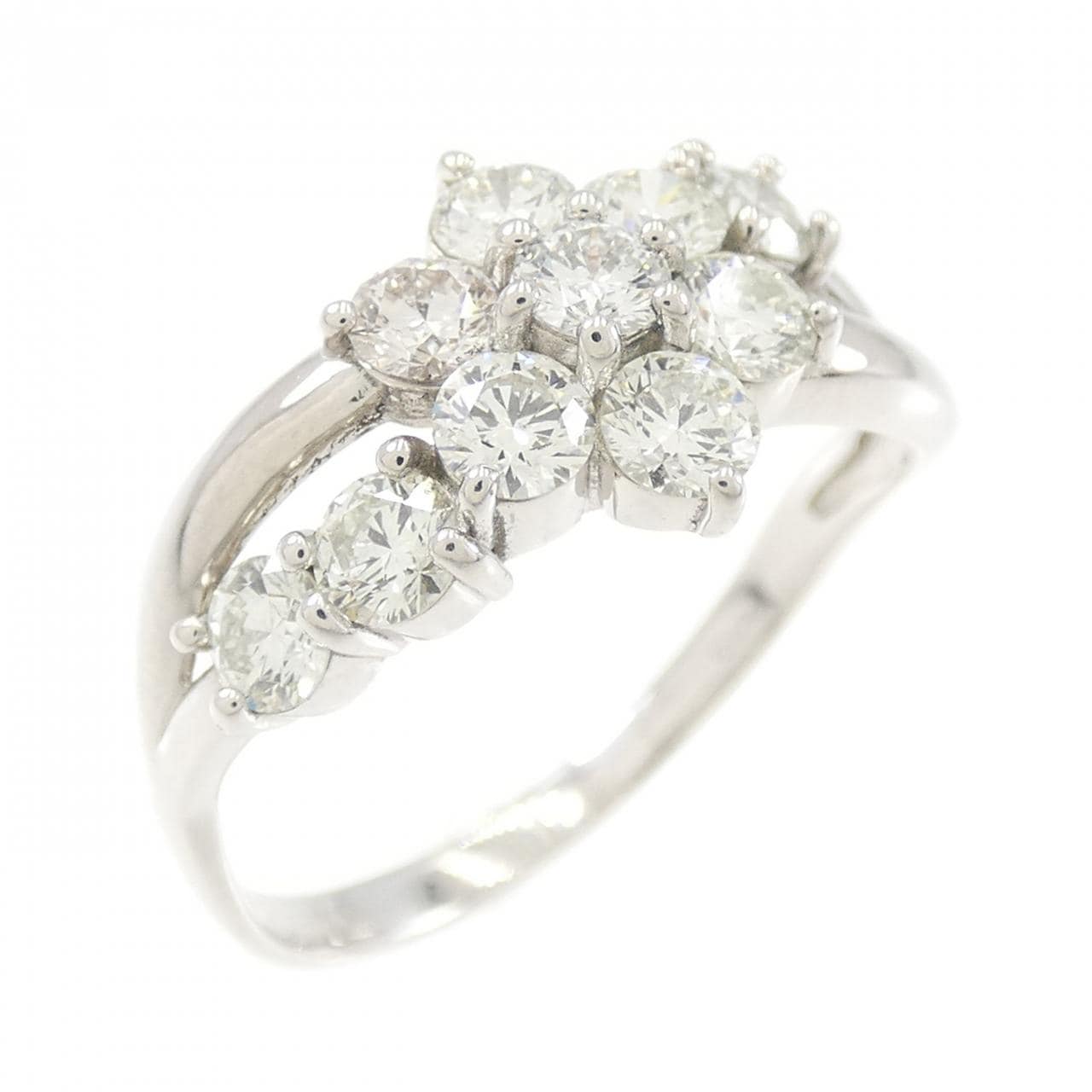 PT フラワー ダイヤモンド リング 1.00CT