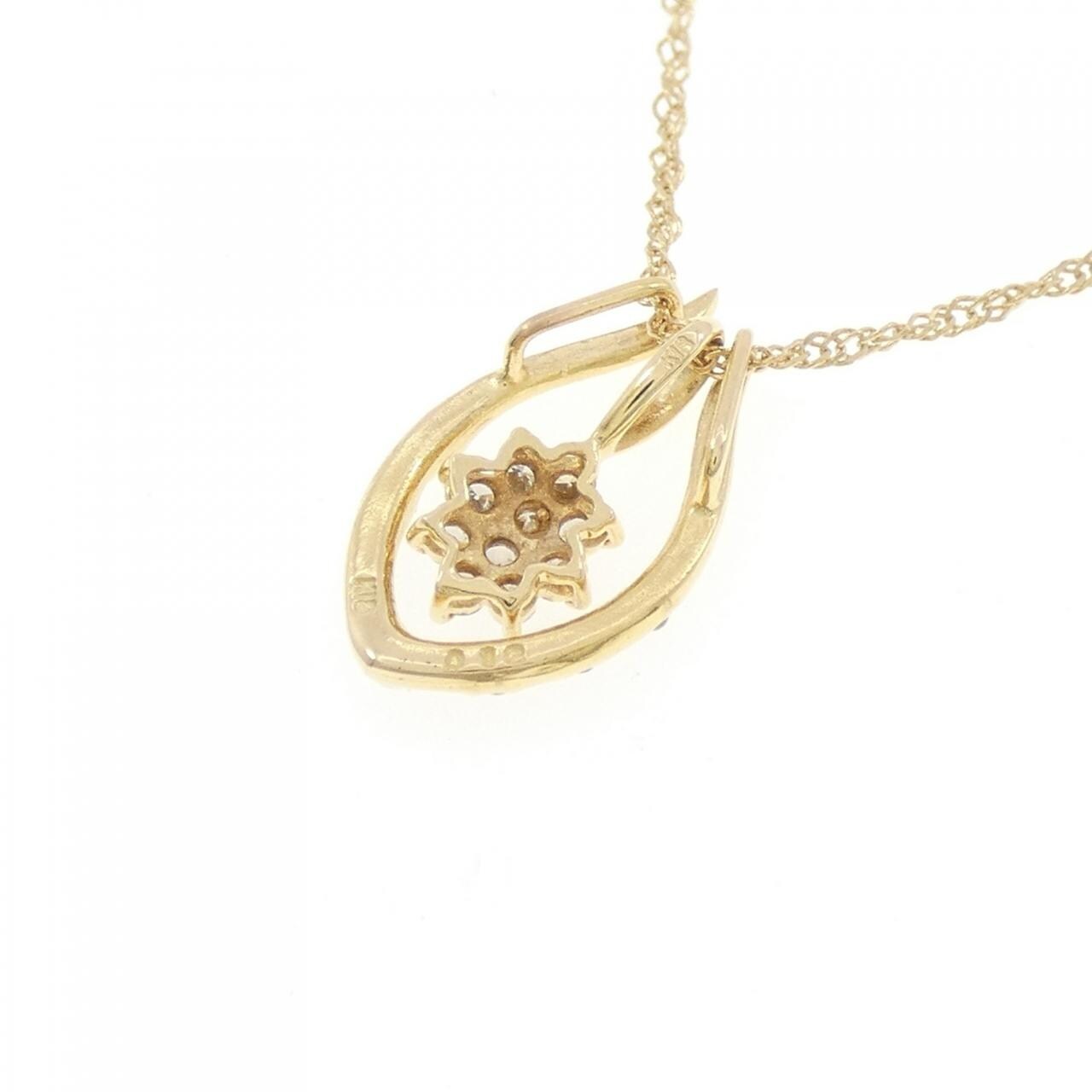 K18YG 2WAY ダイヤモンド ネックレス 0.12CT
