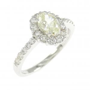 PT900 ダイヤモンド リング 0.627CT VLY-VS1 ファンシーカット