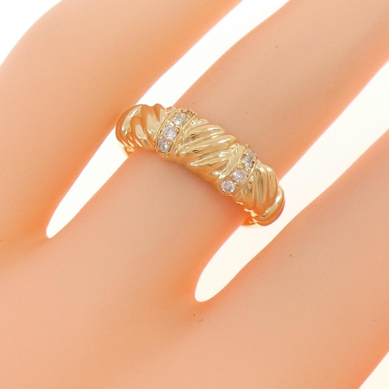 K18YG ダイヤモンド リング 0.10CT