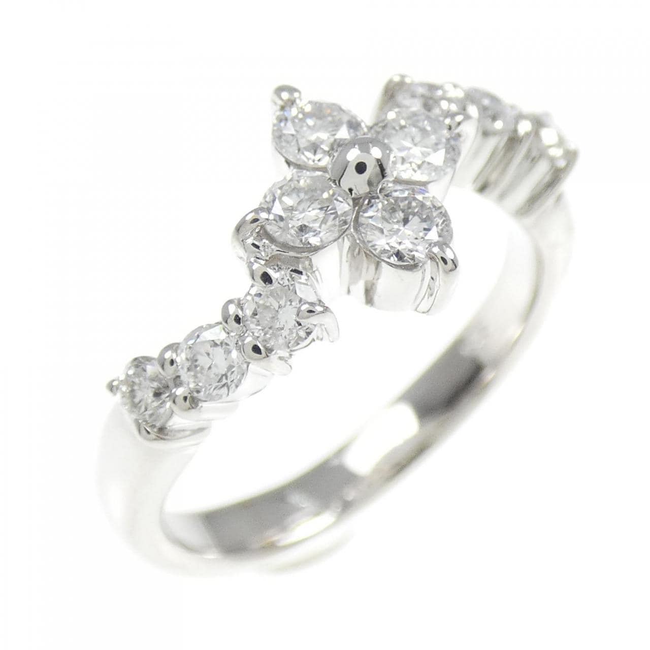K18WG ダイヤモンド リング 0.50CT