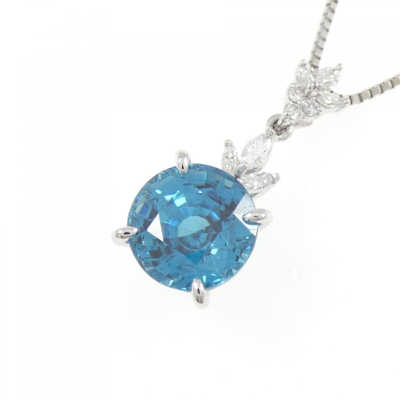 PT900/PT850 ジルコン ネックレス 5.15CT