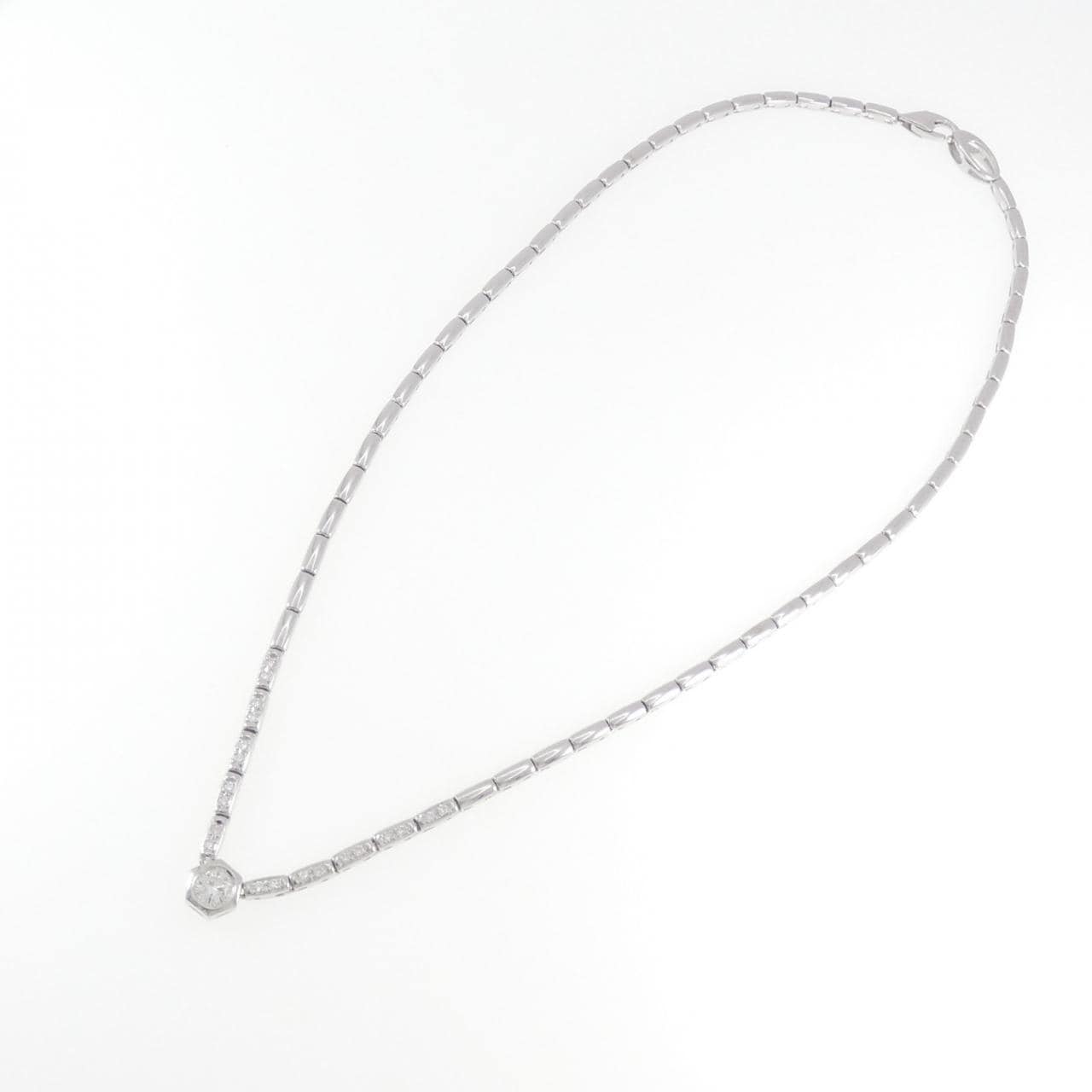 750WG ダイヤモンド ネックレス 0.37CT