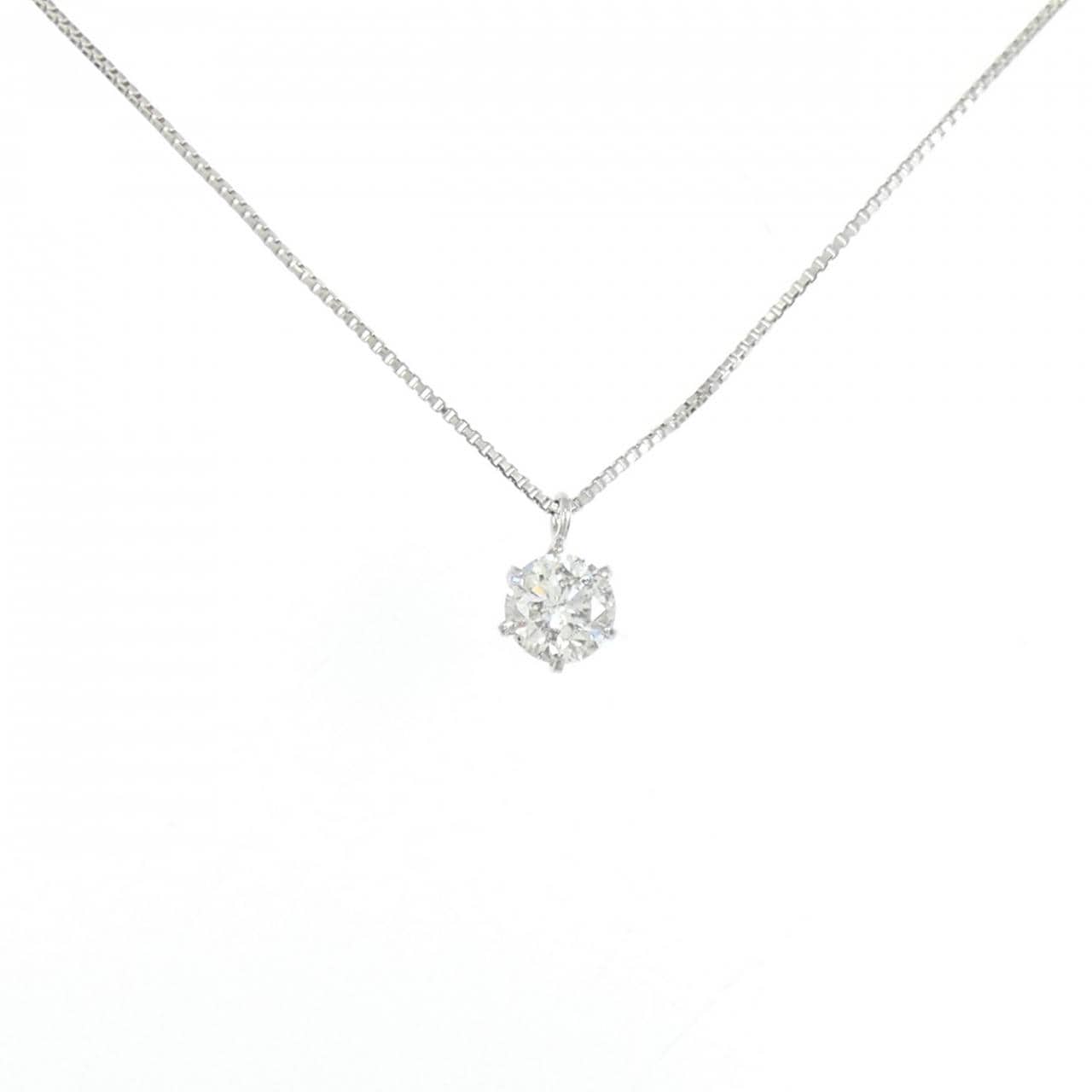 PT900/PT850 ソリティア ダイヤモンド ネックレス 0.319CT