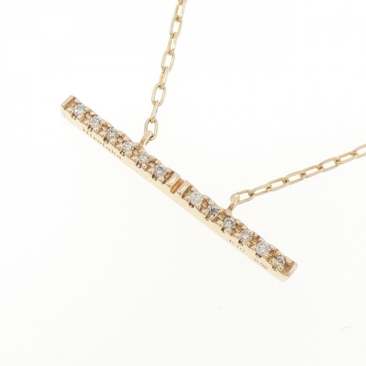 ヒロタカ トラペーズ ネックレス 0.06CT