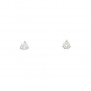 PT900 ソリティア ダイヤモンド ピアス 0.20CT
