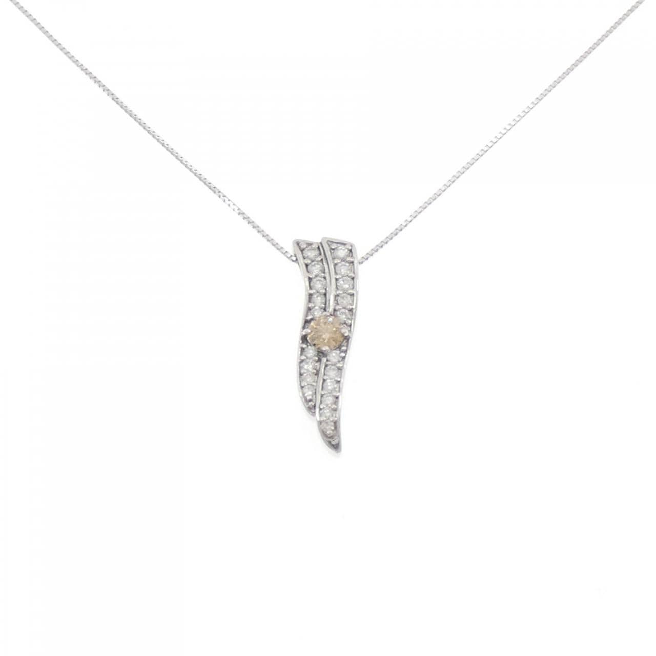 K18WG ダイヤモンド ネックレス 0.50CT