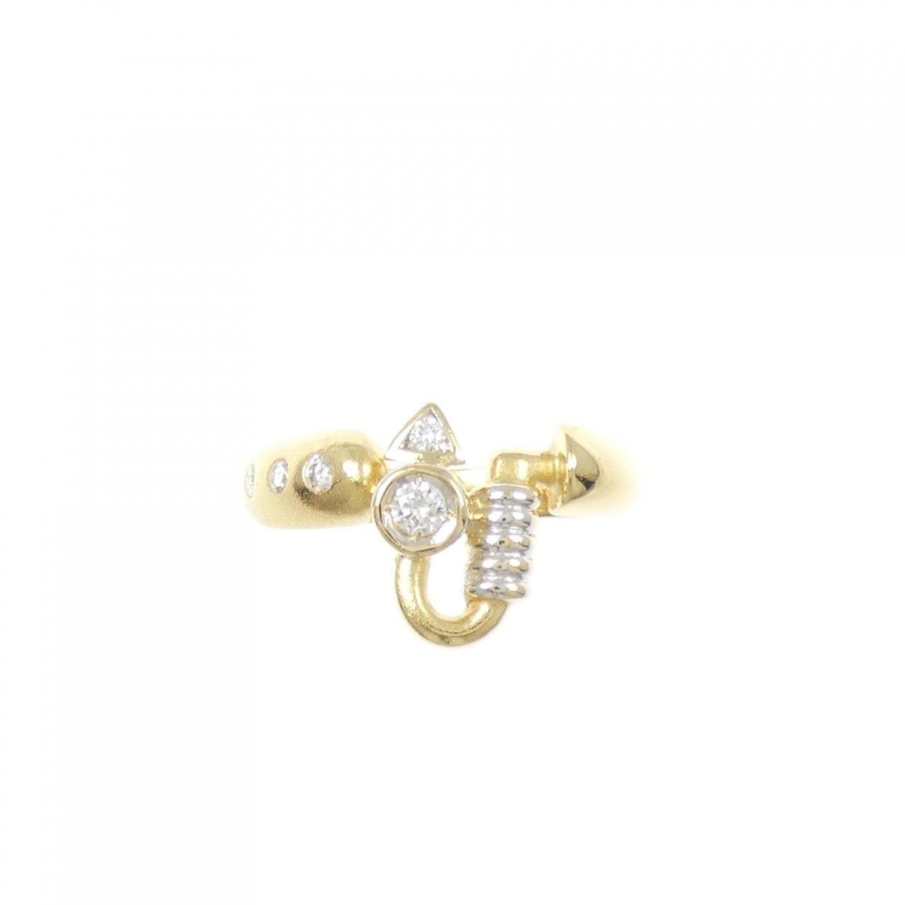 K18YG/K18WG ダイヤモンド リング