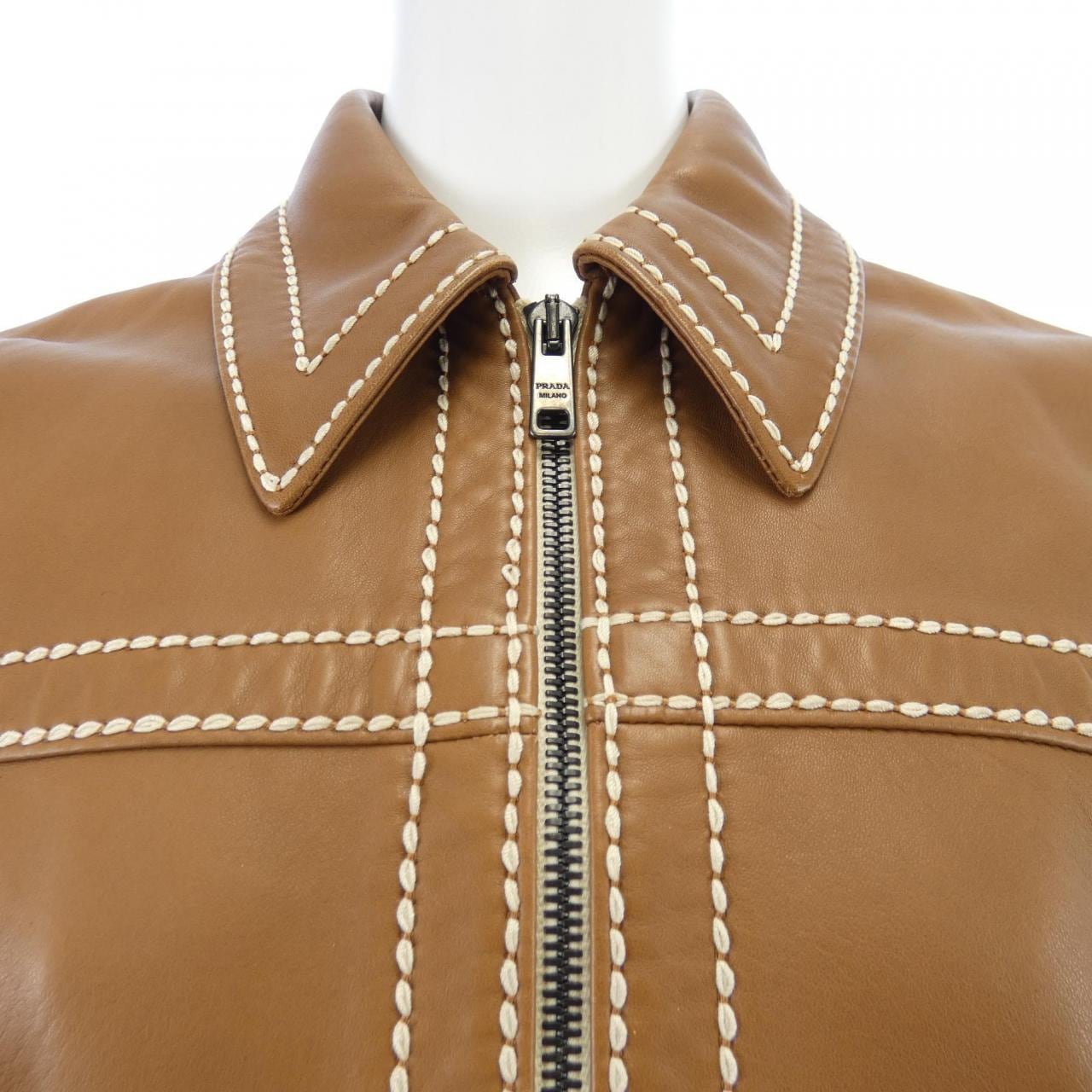 プラダ PRADA 58786 1F21 レザージャケット